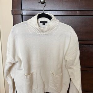 J. Crew Classic Cream Turtleneck Sweater